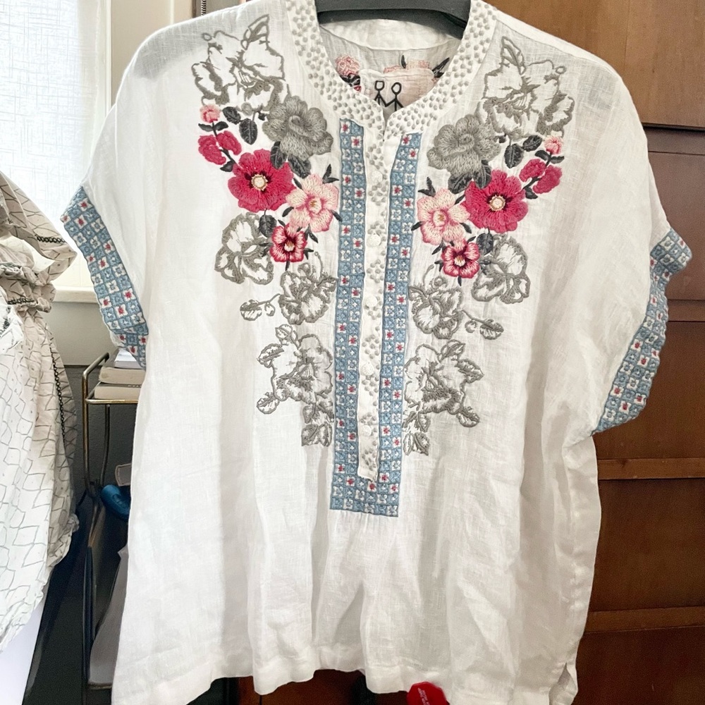 Johnny Was linen tunic